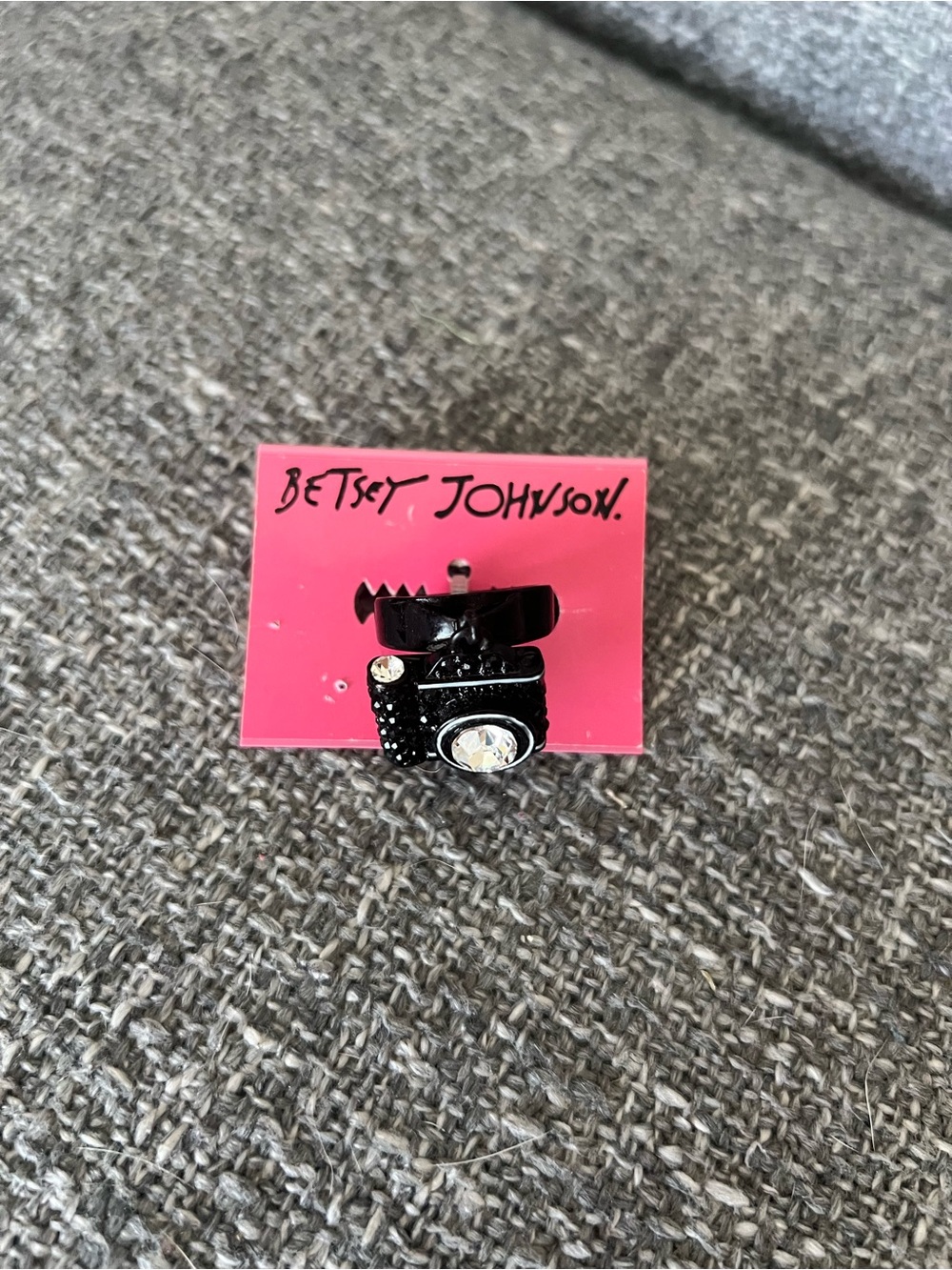 NWT Betsey Johnson Camera Ring